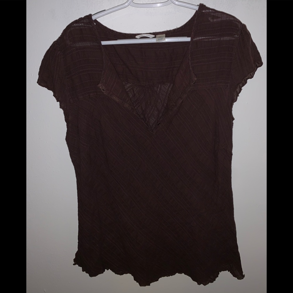MAURICES sz XXL Brown Henley